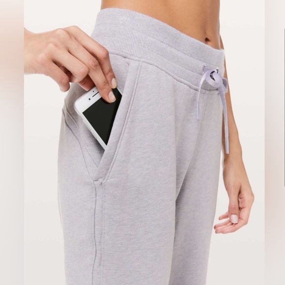 16. Lululemon Warm Down Jogger II Heather’s iced iris - Picture 7 of 16